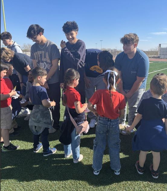  Seniors passing the torch to kindergarteners